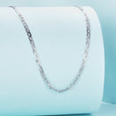 925 Sterling Silver Plated Platinum 45cm Necklace-3