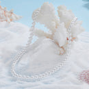 925 Sterling Silver White Gold Plated 39-45.5cm Quality Shell Pearl Necklace for Women-6