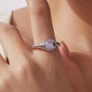 925 Sterling Silver White Gold Plated Pavé CZ Ring for Women-6