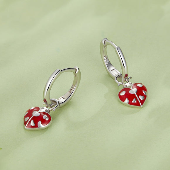 S925 Sterling Silver Enamel Process Pavé Set CZ Earrings