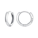 925 Sterling Silver Oxidized 14x3mm Earrings-2