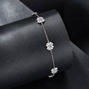 925 Sterling Silver 0.1 Carat Moissanite Bracelet for Women-2