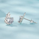 925 Sterling Silver Earrings with Pavé Setting CZ in Oxidized Silver - 1.0*0.7cm-4