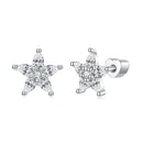 925 Sterling Silver Earrings with Pavé CZ Setting-1