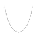 925 Sterling Silver Plated Platinum 45cm Necklace for Women-1