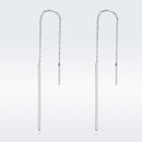 925 Sterling Silver Plated Platinum Earrings-4
