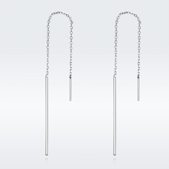 925 Sterling Silver Plated Platinum Earrings
