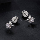 925 Sterling Silver 0.1 Carat Moissanite Earrings for Women-3