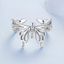 925 Sterling Silver Oxidized Silver 0.2-1.3 cm Adjustable Ring-3