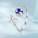 925 Silver 1.8mm Lapis Lazuli Ring-3