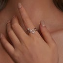 925 Sterling Silver 3mm Moissanite Ring for Women-7