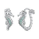 925 Sterling Silver Pavé Setting CZ Earrings for Women-1