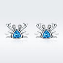 925 Sterling Silver Oxidized CZ Earrings 0.7cm x 1cm for Women-4