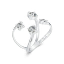 925 Sterling Silver White Gold Plated Pavé Set CZ Ring 2.5-13.5mm for Women-2