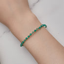 925 Sterling Silver Bracelet with Pavé Setting CZ - 210mm - for Women-7