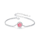 925 Sterling Silver Bracelet 150mm with CZ and Resin-4