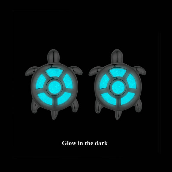 925 Sterling Silver Luminous Stone Earrings