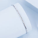 925 Sterling Silver + White Gold Plated Bracelet-3