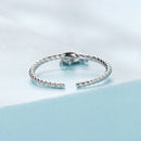 925 Sterling Silver Synthetic Turquoise Pendant 0.7x0.8cm for Women-4