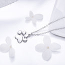 925 Sterling Silver Necklace with SCN Pendant 1.5x1.4cm for Women-1