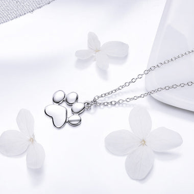 925 Sterling Silver Necklace with SCN Pendant 1.5x1.4cm for Women