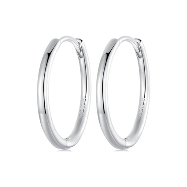 925 Sterling Silver & White Gold Plated Earrings for Women - 0