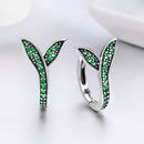 925 Sterling Silver Earrings with Pavé Setting CZ 1.5*1cm for Women-3