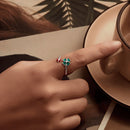 925 Sterling Silver Ladybug Four-leaf Clover Ring for Women-8