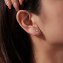 925 Sterling Silver Plated White Gold Earrings for Women-7