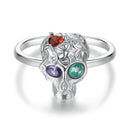925 Sterling Silver Pendant 1.20x1.00cm with Pavé CZ for Women-2