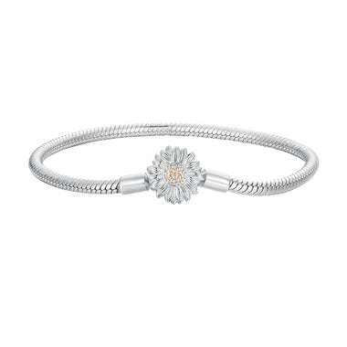 925 Sterling Silver Pavé Setting CZ Bracelet for Women - 17.0 Size, 170mm Length, 3mm Chain Thickness