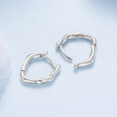 925 Sterling Silver Earrings with Oxidized Finish - 1.4x0.2cm for Women-4