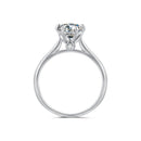 925 Sterling Silver Moissanite 1 Carat Ring Size 6 for Women-5