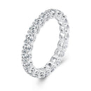 925 Sterling Silver 3mm Moissanite Ring for Women Size 6-3