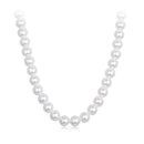 925 Sterling Silver White Gold Plated 39-45.5cm Quality Shell Pearl Necklace for Women-1