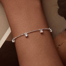 925 Sterling Silver Plated Platinum CZ Bracelet for Women-7