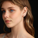 925 Sterling Silver Moissanite 0.16 ct Stud Earrings for Women-6