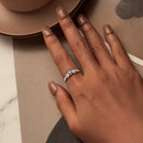 925 Sterling Silver Ring with Pavé Setting CZ, Size 7.0, Women’s Jewelry-6