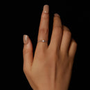 925 Sterling Silver 3mm Moissanite Ring for Women - Size 6-6