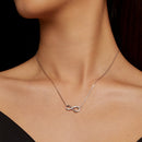 925 Sterling Silver Moissanite 1.5mm Necklace 400+50mm for Women-7