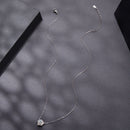 925 Sterling Silver Moissanite 0.5 Carat White Gold Plated Necklace for Women-3
