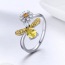 925 Sterling Silver Ring - 0.2cm Width, 1.6*1.5cm Size for Women-6