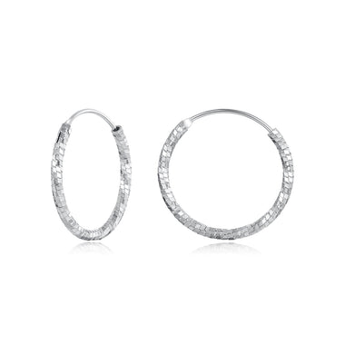 925 Sterling Silver Earrings for Women - White Gold Plated, 2.6*0.2 cm, Style L - 0