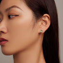 925 Sterling Silver Transparent Glass Earrings for Women-6