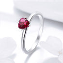 925 Sterling Silver Plated Platinum CZ Ring Size 6 for Women-5