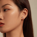 925 Sterling Silver Oxidized Silver Earrings-6