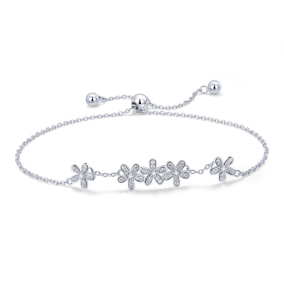 925 Sterling Silver Bracelet 22cm for Women