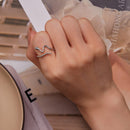 925 Sterling Silver Pavé Setting CZ Oxidized Silver Ring for Women-6