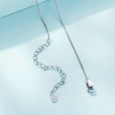 925 Sterling Silver Necklace with Pavé Setting CZ 21*16mm Pendant-7