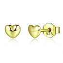 925 Sterling Silver Rose Gold Plated 0.4cm Earrings for Women-1